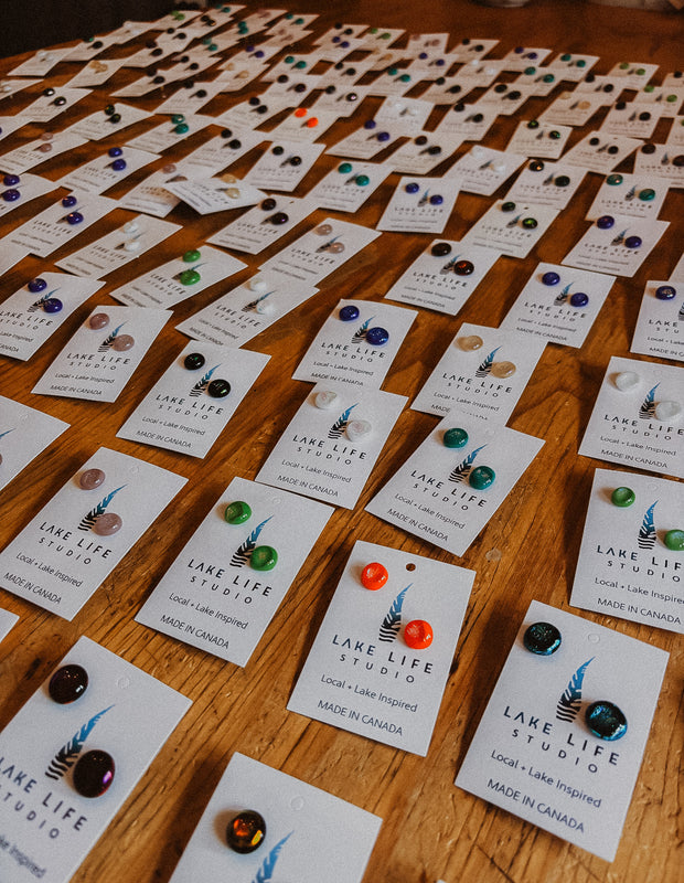 Mystery Glass Stud Bags