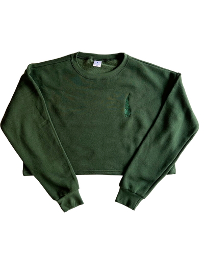 Bamboo Cropped Crewneck