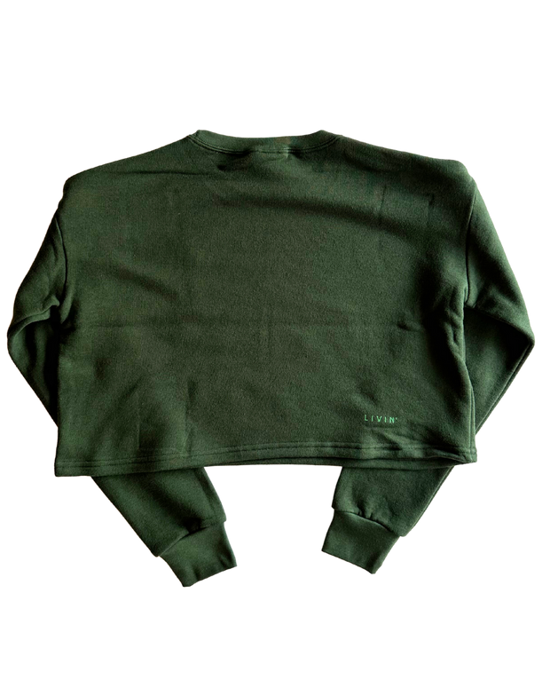 Bamboo Cropped Crewneck